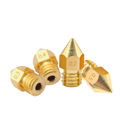 MK8 Brass Nozzle 0.2/0.3/0.4/0.6/0.8/1.0mm – Creality CR-10S, Ender 3, Ender 5 3D Printer